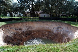 insurance sinkhole sinkhole in backyard