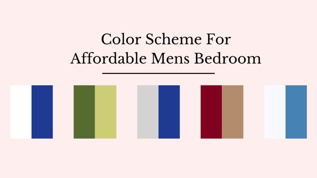 color palette for mens bedroom, 5 best combination