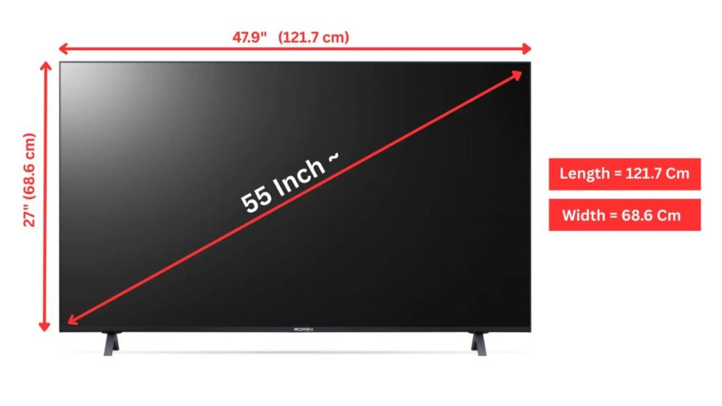 How-much-space-is-needed-for-a-55-inch-TV